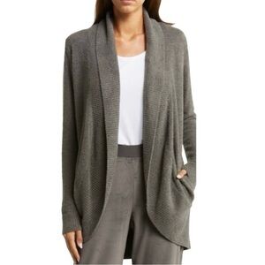 Barefoot Dreams CozyChic Lite Knit Circle Cardigan in Mineral